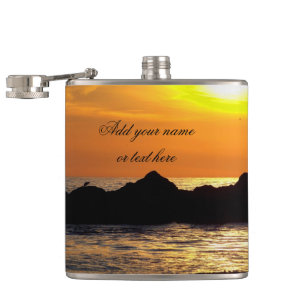 Sunset Joy_ Hip Flask