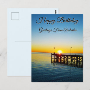 Sunset Kisses, Port Victoria Bday Postcard
