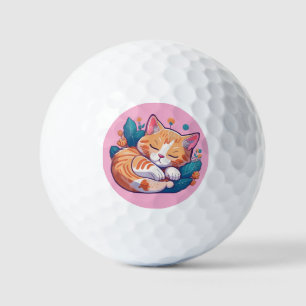 Sunset Kitty Golf Balls
