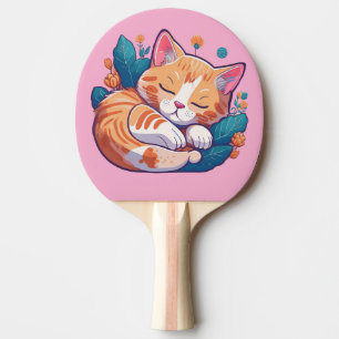 Sunset Kitty Ping Pong Paddle
