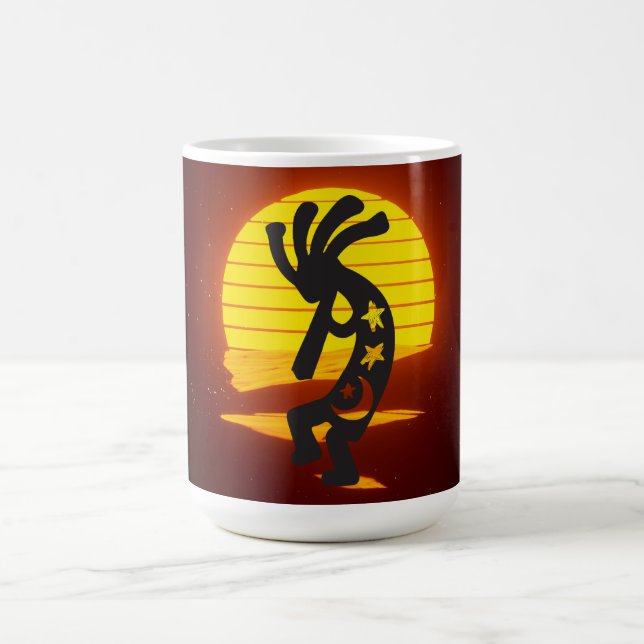  Sunset Kokopelli Moon and Stars Coffee Mug (Center)