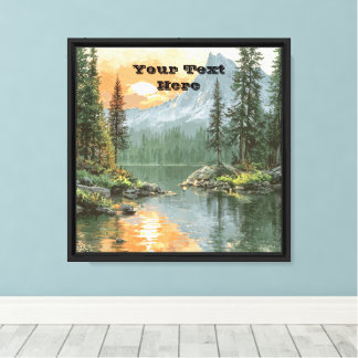 Sunset Lake Canvas Print
