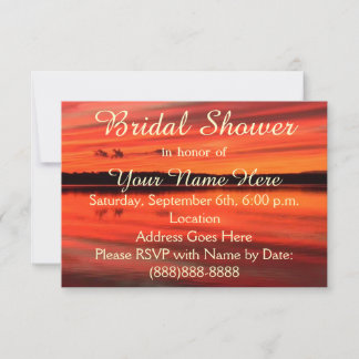 Sunset Lake Invitation