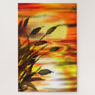 Sunset Lake Jigsaw Puzzle