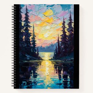 Sunset Lake Painting Notebook