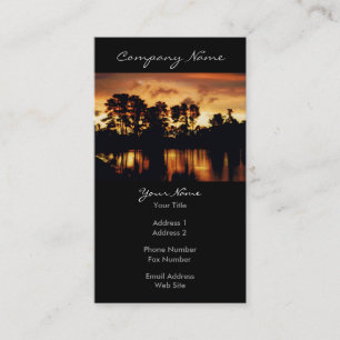 Sunset Lake Photo Business Card