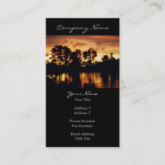 Sunset Lake Photo Business Card