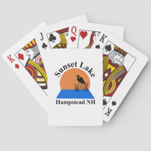 Sunset Lake Playing Cards