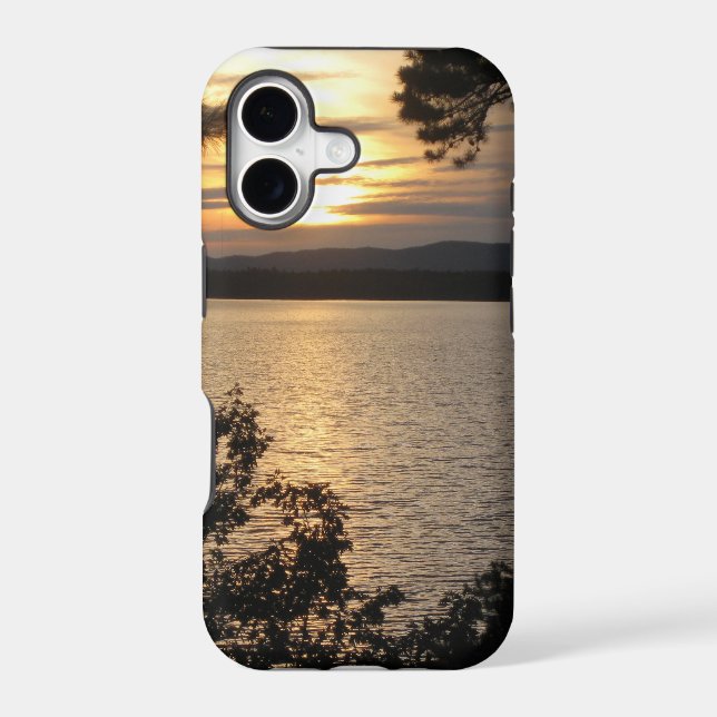 Sunset Lake Scene Iphone Case (Back)