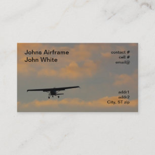 sunset landing business card