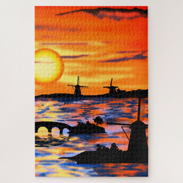 Sunset Landscape Jigsaw Puzzle (Vertical)