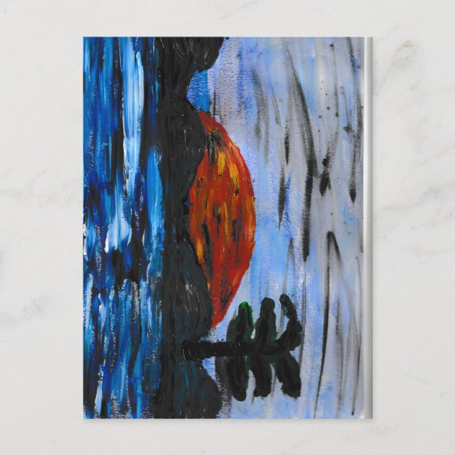Sunset Landscape  Postcard (Front)