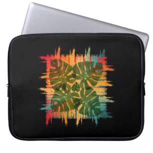 SUNSET LEAFY TROPICAL LAPTOP SLEEVE