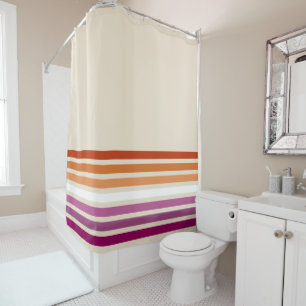 Sunset Lesbian Flag Shower Curtain