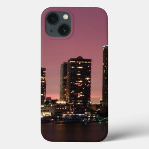 Sunset light over Miami after a storm iPhone 13 Case
