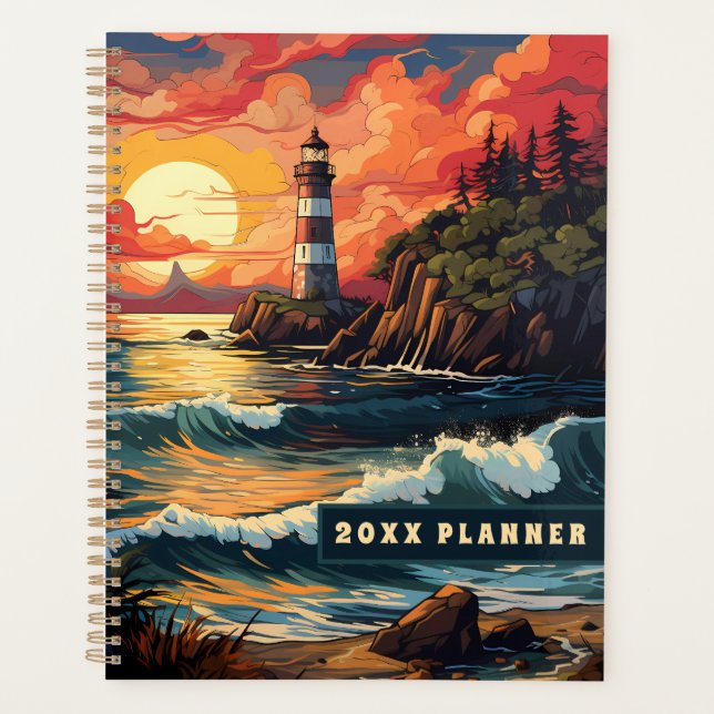 Sunset Lighthouse Planner (Front)