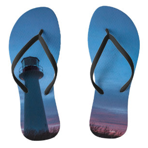 sunset lighthouse thongs