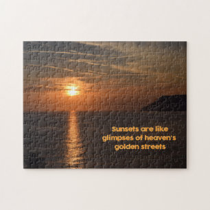 Sunset Like a Glimpse of Heaven - 11 x 14 inch Jigsaw Puzzle