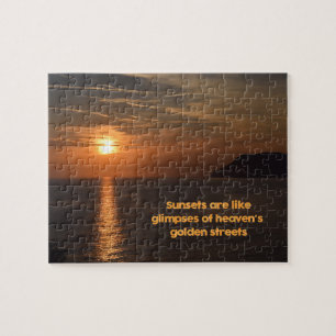 Sunset Like a Glimpse of Heaven  -  8 x 10 inch Jigsaw Puzzle