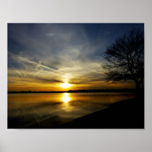 Sunset Like Liquid Gold Poster