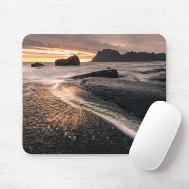 Sunset Lofoten Mouse Pad (With Mouse)