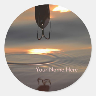 Sunset Lure Bookplate Sticker
