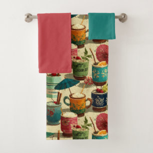Sunset Mai Tais Bath Towel Set