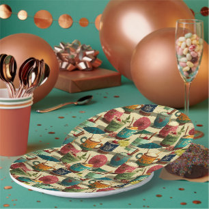 Sunset Mai Tais Paper Plate