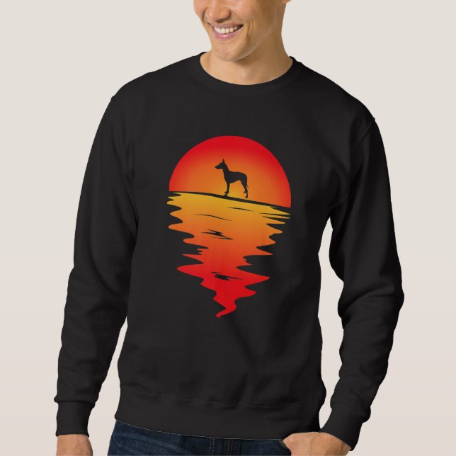 Sunset Manchester Terrier Dog Sweatshirt (Front)