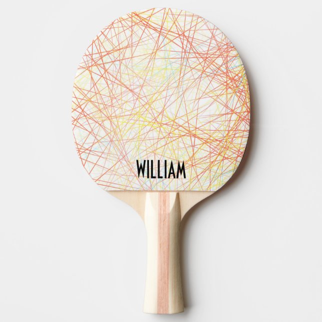 Sunset Marble Ping Pong Paddle (Front)