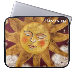 Sunset Maroon Laptop Sleeve - Personalised Design