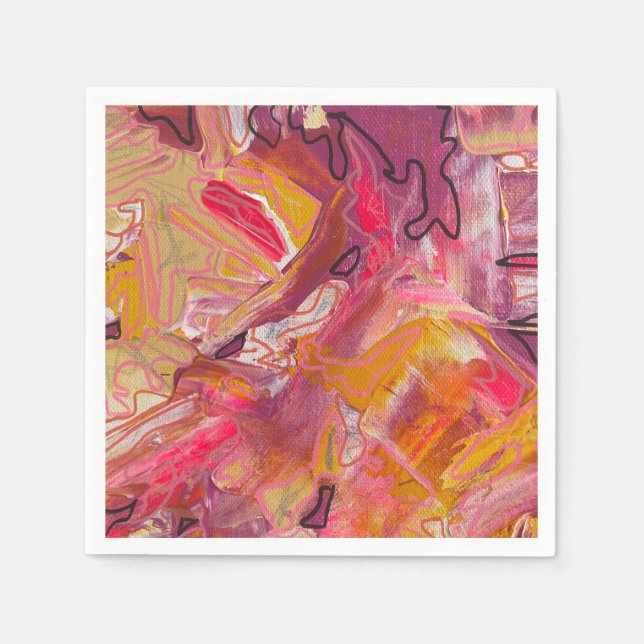 Sunset Maze Napkin (Front)