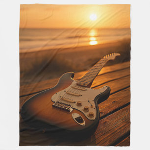 Sunset Melody Fleece Blanket