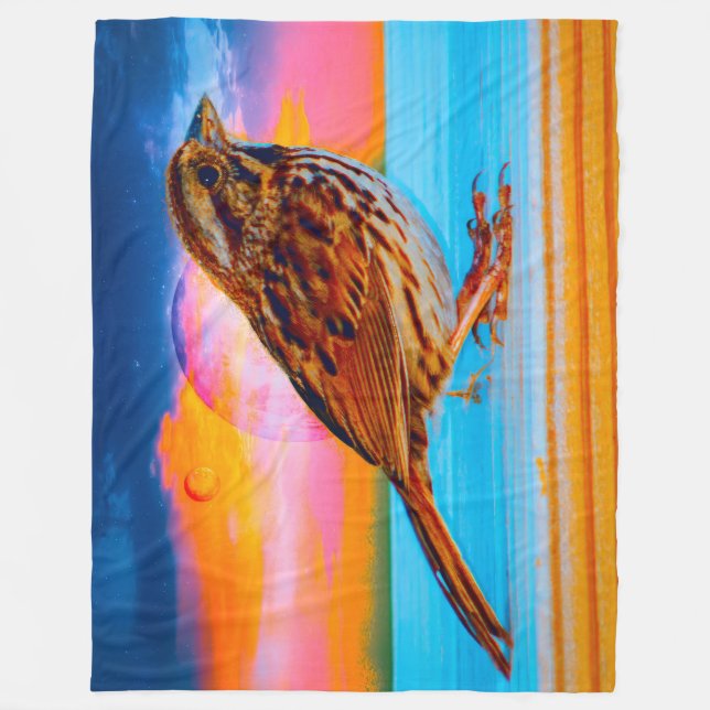 Sunset Melody Fleece Blanket (Front)