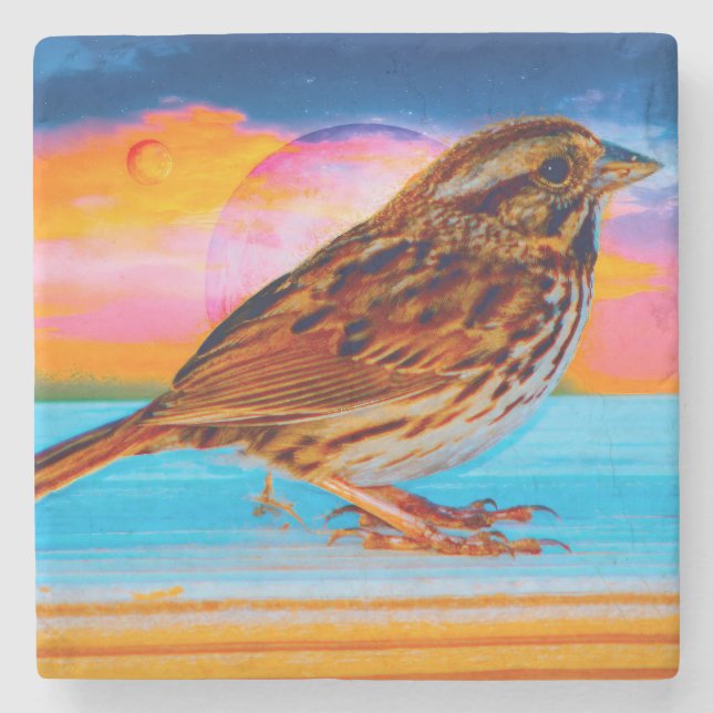 Sunset Melody Stone Coaster (Front)