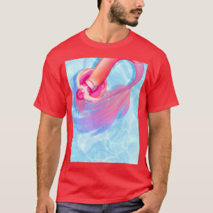 Sunset mermaid in a doughnut float T-Shirt
