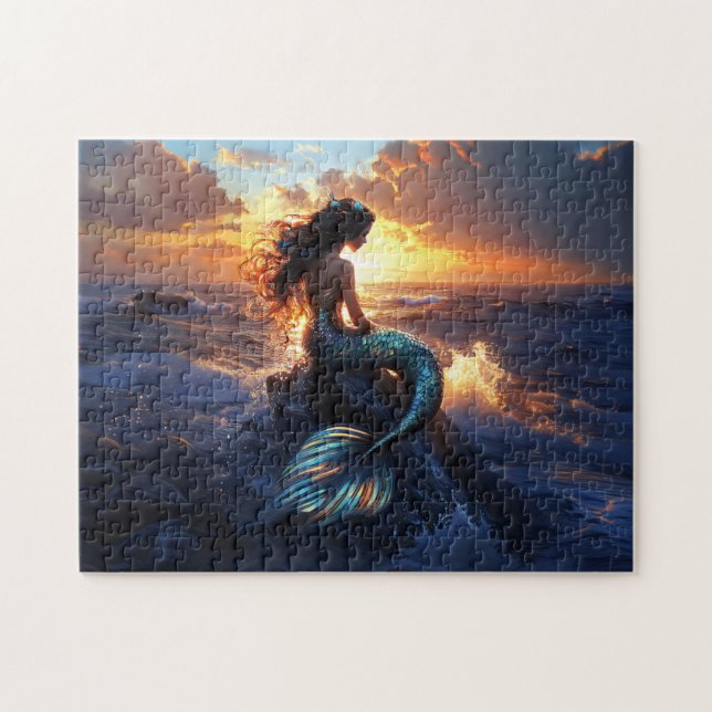 Sunset Mermaid Jigsaw Puzzle (Horizontal)