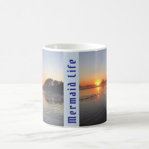 Sunset Mermaid Life MUG
