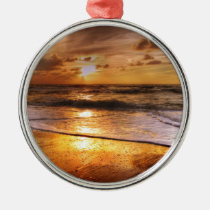 Sunset Metal Ornament