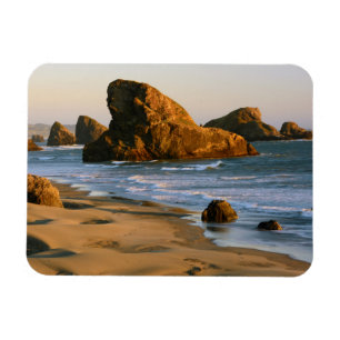 Sunset, Meyers Beach, Oregon, USA Magnet