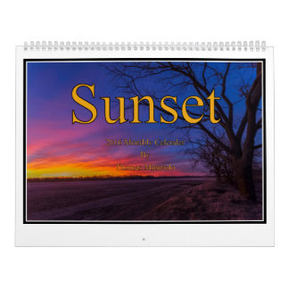 Sunset Monthly Calendar By Tom Minutolo