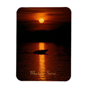 Sunset Montreux Swiss Air Ambulance Magnet
