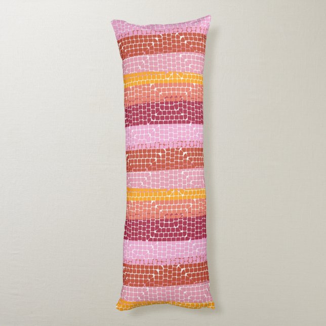 Sunset Mosaic  Body Cushion (Back (Vertical))