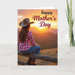 Sunset Mothers Day Scene Card
