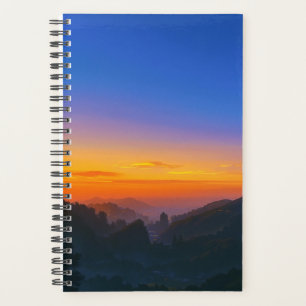 Sunset Mountain Landscape Planner Scenic Nature