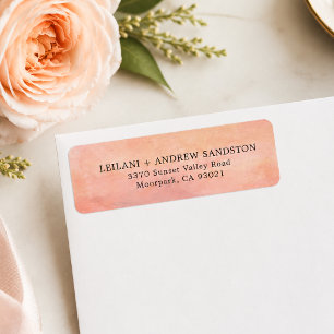 Sunset Mountain Watercolor Return Address Label