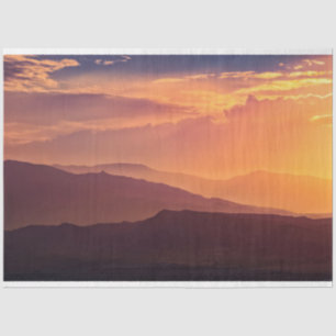 Sunset Mountains Decoupage Tissue Paper