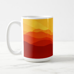 Sunset Mountains Illustration-15662 Coffee Mug