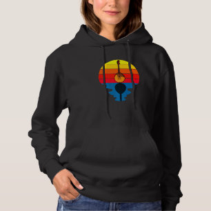 Sunset Music String Instrument Mandolin   Hoodie