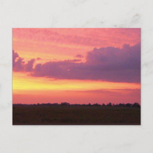 Sunset ... my own 2004 photo postcard